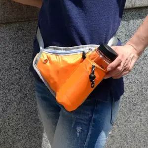 다용도 수납 숄더백 힙색 녹색