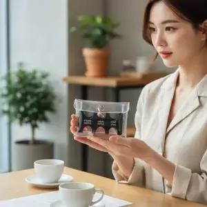 여행 동전지갑 엔화 보관용 투명 PVC 미니 파우치 소형 지폐 카드