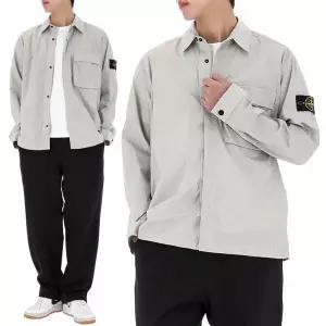 26SS 스톤아일랜드 와펜 패치 버튼 셔츠 L1S151200032 S0003 V0061