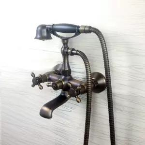 레트로 벽수전 수도꼭지 세트 세면대 골동품 수전 엔틱 핸들 주방