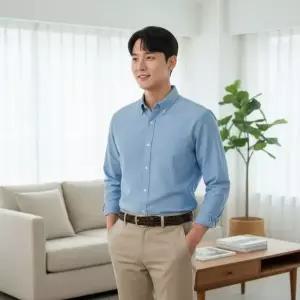 남성 트위스트 패턴 소가죽 벨트 골드 정장 캐주얼 허리띠