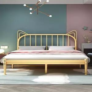 철제 침대 프레임 고양이 싱글 더블 퀸 조립식 침대틀