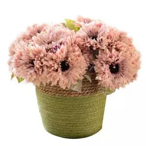 후리지아 비누꽃 부케재료 손으로 다층 머리 꽃다발 거베라 국화 인테리어