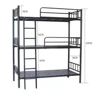 원룸슬라이딩침대 3층벙커침대 기숙사원룸침대 학생용조립침대 좁은방수