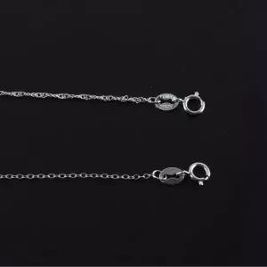 실버 목걸이줄 체인 쇄골라인 여성 은목걸이 액세서리 40cm