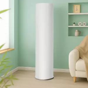 무드체크 스탠드 에어컨 화이트 덮개 보관 커버 원형스탠드에어컨커버 먼지