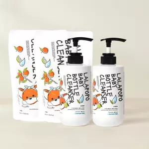 [2+2] 케이맘 랄라포포 유아 비건 젖병세정제 본품2개+리필2개 아토피