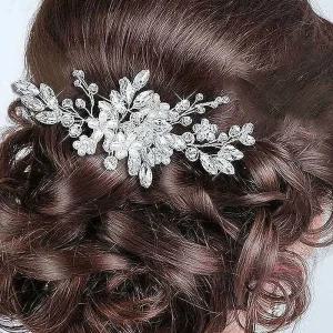 웨딩 코사지 혼주장신구 빛핀 올림머리 한복 헤어hij917