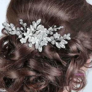 웨딩 빛핀 코사지 올림머리 혼주장신구 헤어 한복wxy334