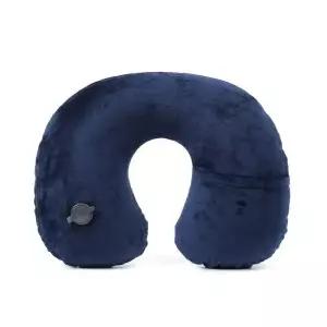 여행 목쿠션 목베개 휴대용목베개 에어 휴대용목쿠션 휴대용 네이비 장거리 굿웰