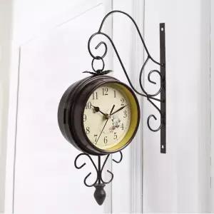 양면벽시계 양면 철제 인테리어시계 북유럽 벽시계 양면시계 엔틱