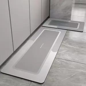 2종세트(그레이) 폭신한 발매트 주방발매트 규조토 소프트 주방매트