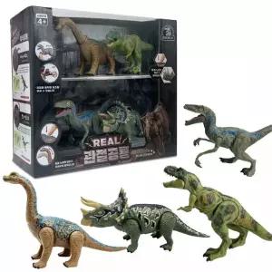 리얼 관절 공룡 세트 4P 동물 모형 놀이 피규어