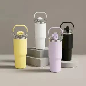 대용량 스윙핸들 보온보냉 스텐텀블러 900ml1+1