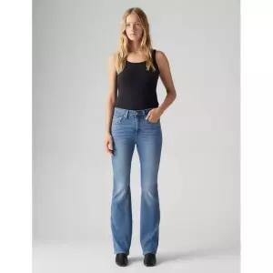 매장정품 LEVI'S 리바이스 여성 726 하이라이즈 플레어 진 라이트인디고 청바지 A3410-0115 1254132