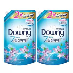 다우니 고농축 섬유유연제 레몬그라스와 라일락 1.6L 리필용 2개