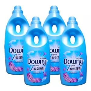 다우니 고농축 섬유유연제 레몬그라스 라일락 1L 4개