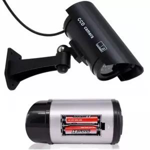 [콩심팥심]CCTV 모형 감시카메라 건전지형 보안 모조 카메라