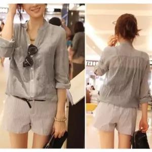 여성 7부 린넨셔츠 린넨남방 여름 차이나카라