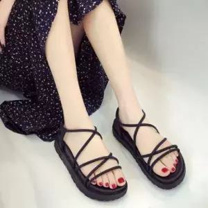 [에이치플러스몰]여성 여름 바캉스 말랑 쿠션 스트랩 샌들 슬리퍼 신발