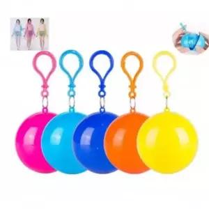 캡슐 레인코트 우의 일회용 키링 비옷 코트형 케이스 휴대용 우비