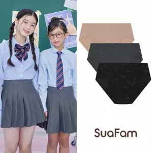 수아팜 주니어 위생 팬티 3장 세트 (10대 청소년 속옷 아동 여중생 초등 학생 초경 생리 방수 3P 삼각)