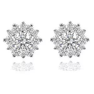 IGI 3부 랩 그로운 다이아몬드 다이아 귀걸이 웨딩 발렌티나