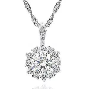 1캐럿 모이사나이트 다이아몬드 다이아 목걸이 프로포즈 에스포사