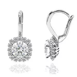 IGI GIA 5부 랩 그로운 다이아몬드 다이아 귀걸이 웨딩 카일라