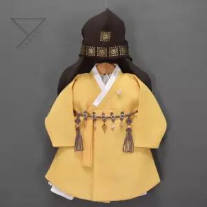 [한설한복]한설한복H5694 동달이 노랑 돌 남아 설날 유아 아동한복