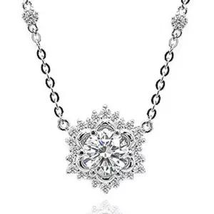 5부 모이사나이트 다이아몬드 다이아 목걸이 프로포즈 모닝글로리