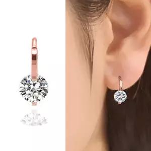 5부 모이사나이트 다이아몬드 다이아 귀걸이 웨딩 클리오