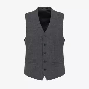 [파렌하이트]25SS 엔트리 멜란지 싱글 브레스티드 수트 베스트 FKVAA1310_IC