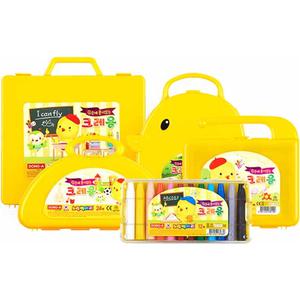 동아 노랑병아리 크레용 12색 18색 24색 36색 48색 미술 준비물 크레파스 유아 용품