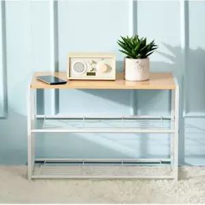 다용도 수납 선반 선반장 철제 현관 주방 코너 3단 원목수납선반 원목선반장 나무선반