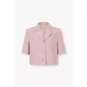 [VOV](본점)린넨 블렌드 헤링본 크롭 자켓 7125210501