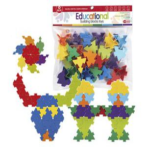 m1) T 토이앙상블 에듀케이션 나무모양블럭 300y-4 블록 끼우기 쌓기