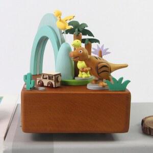 우드박스 공룡 티라노사우르스 오르골 ITR34 오르골보석함 대만 소년 궤도