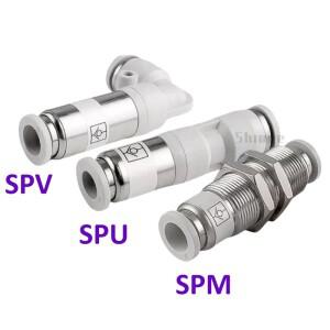 호환 1PCS  공기 체크 밸브 비 반환 호스 가스 파이프 퀵 커넥터 SPU SPV SPM CVPU 단방향 AKH08 12