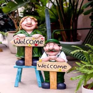 야외 정원 조각상 웰컴인형 레스토랑 카페 피규어 조형물 마당