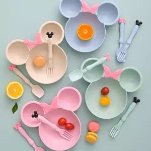 어린이 유아 귀요미 캐릭터 식기 식판 이유식 준비물