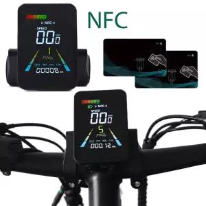 F3UART2NFC 기능 탑재 산악 전기 자전거 디지털 LCD 디스플레이 전동 스쿠터 속도계 사이클링 액세서리