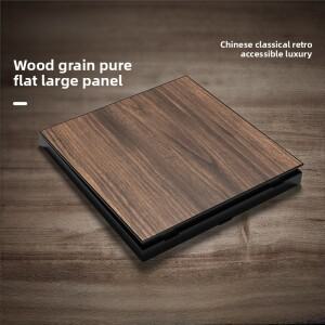 86  복고풍 나뭇결 스위치 호텔 홈스테이 멀티 홀 싱글/더블 제어  골동품