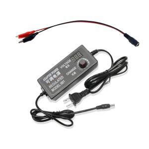 AC 조정 가능 어댑터 소스 고전압 변압기 3V 5V 12V 24V 2A 3A 5A 10A DC 여성 악어 클립 커넥터 CCTV 용