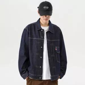 호크아이 데님 청 남친 빈티지 가을 데일리룩 자켓 헤비 워싱 코트 카고 오버사이즈 라이트 럭셔리 재킷 KU
