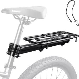 WEEROCK 조절 가능한 범용 후면 자전거 랙 20인치 24인치 26인치 27.5인치 29인치 MTB 30kg/66파운드 적재
