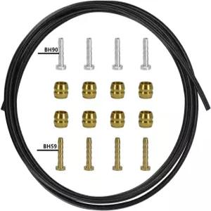 시마노 BH59 BH90 스램 Avid 시스템용 CYSKY 바이크 유압 브레이크 호스 키트 2500mm 올리브 8개와 황동