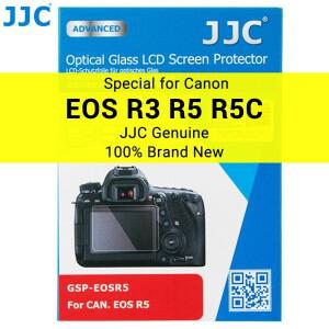 JJC R5 강화 유리 0.3mm 초박형 화면 보호기 Canon EOS R3 Mark IIR1 용 스크래치 방지 2.5D LCD 커버