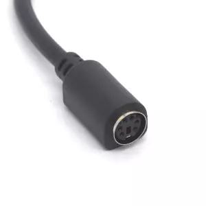 GLHONG 5핀 DIN에서 PS/2 케이블 어댑터 키보드에서 마우스를 위한 MIDI 남성에서 6핀 미니 Din 여성