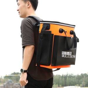 해루질조과통 낚시 양동이 오렌지 낚시통 물통 바스켓 42X43X20 갯벌